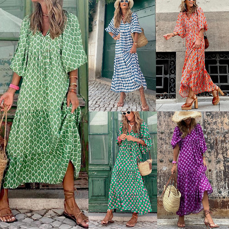 Floral Boho Maxi Dress main image 1