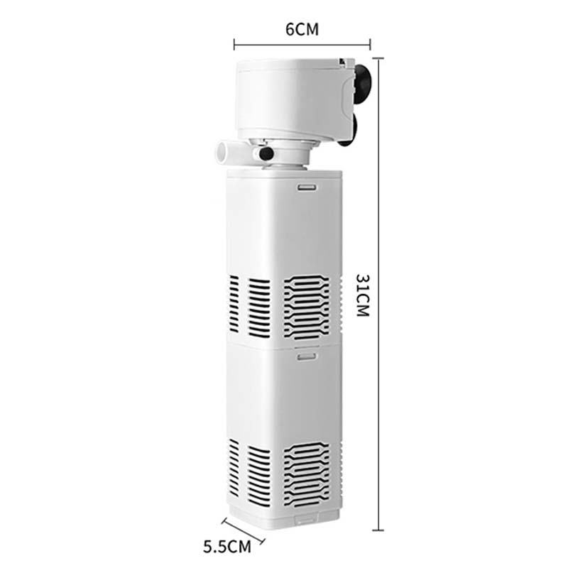 4-in-1 Aquarium Filter - Filtration, Aeration, Waste Removal, Water Pumping