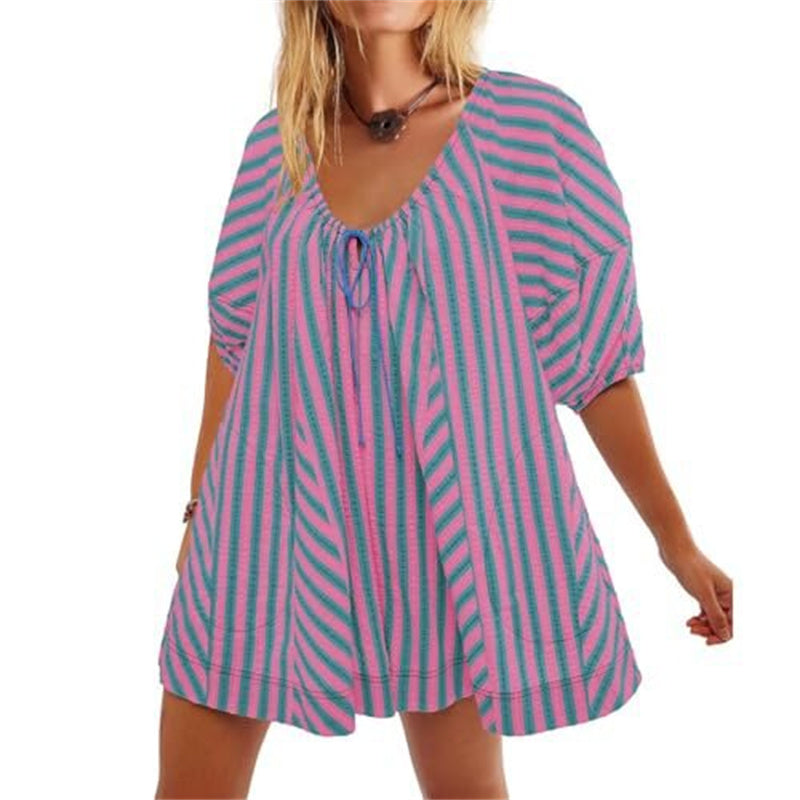 🌺Summer Hot Sale 50% OFF🌺Puff Sleeves V Neck Rompers for Women