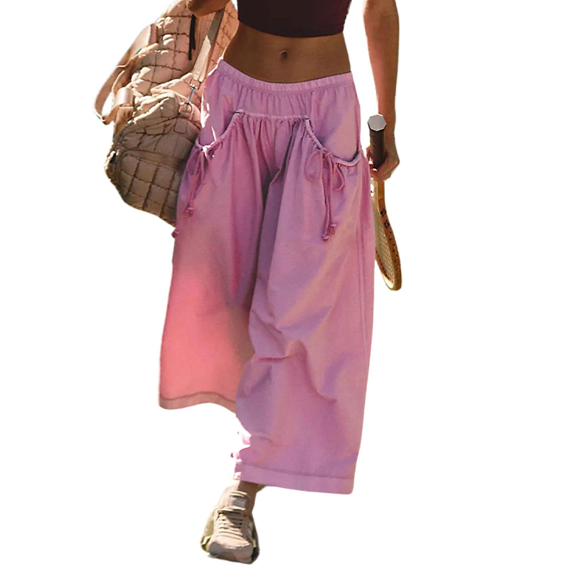 đSummer ExplosionđCasual Cropped Wide-Leg Beach Pants