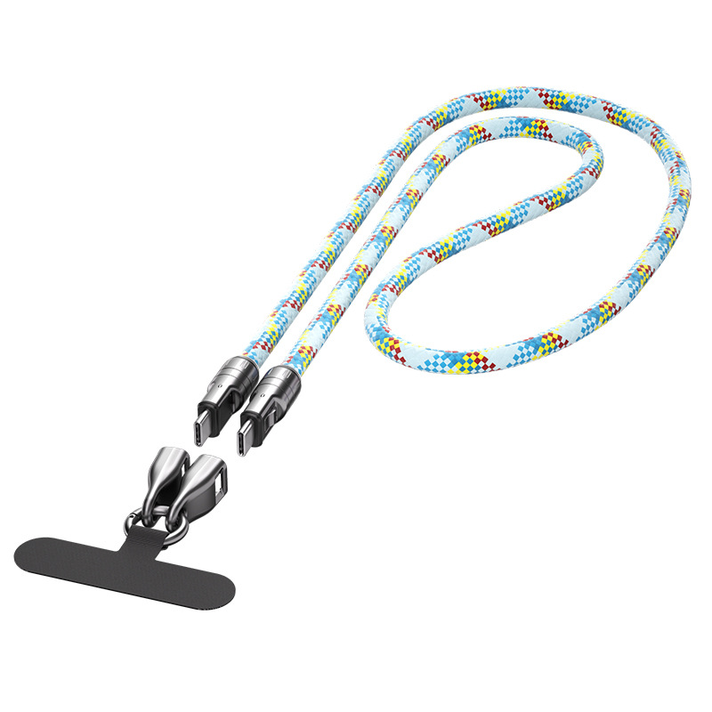๐ฅ LAST DAY PROMOTION - 50%OFF ๐ฅ2 IN 1 Cell Phone Lanyard Fast Charging Data Cable