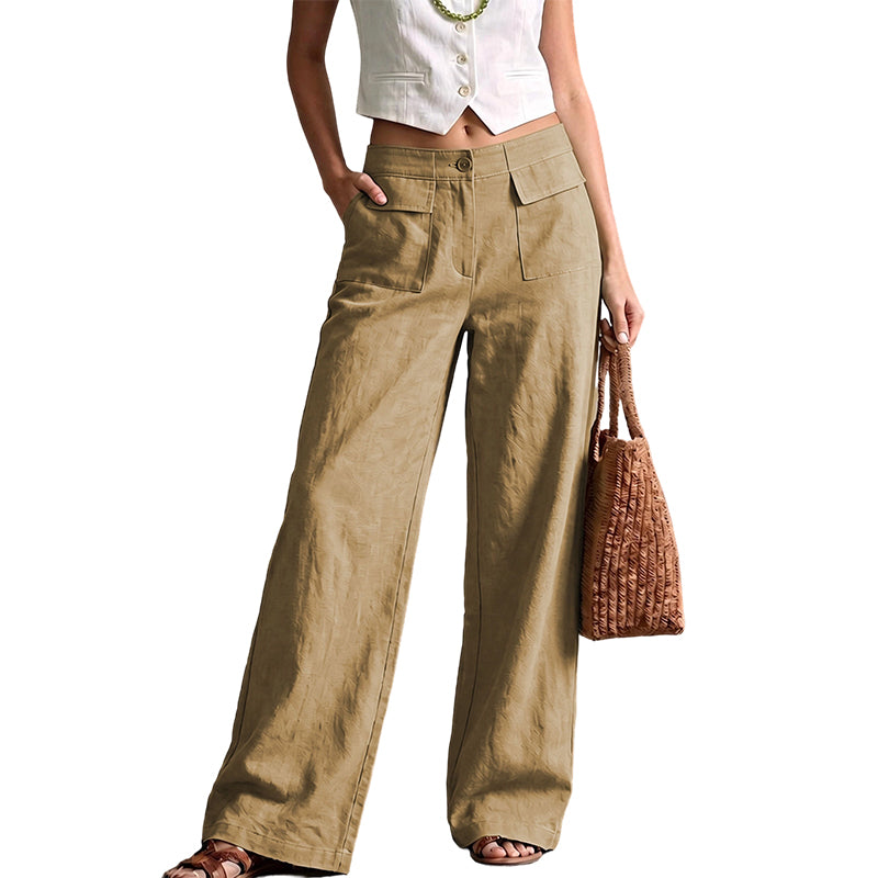 🎁2026 New Arrivals 55% OFF💥Women's Casual Cotton Linen Loose-Fitting Pants
