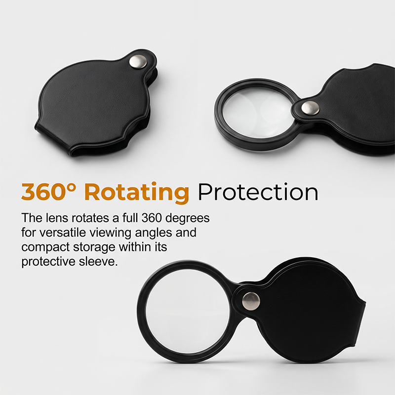 🎁💥LAST DAY SALE 50% OFF!!Portable Pocket Magnifier with Folding Protective PU Leather Case