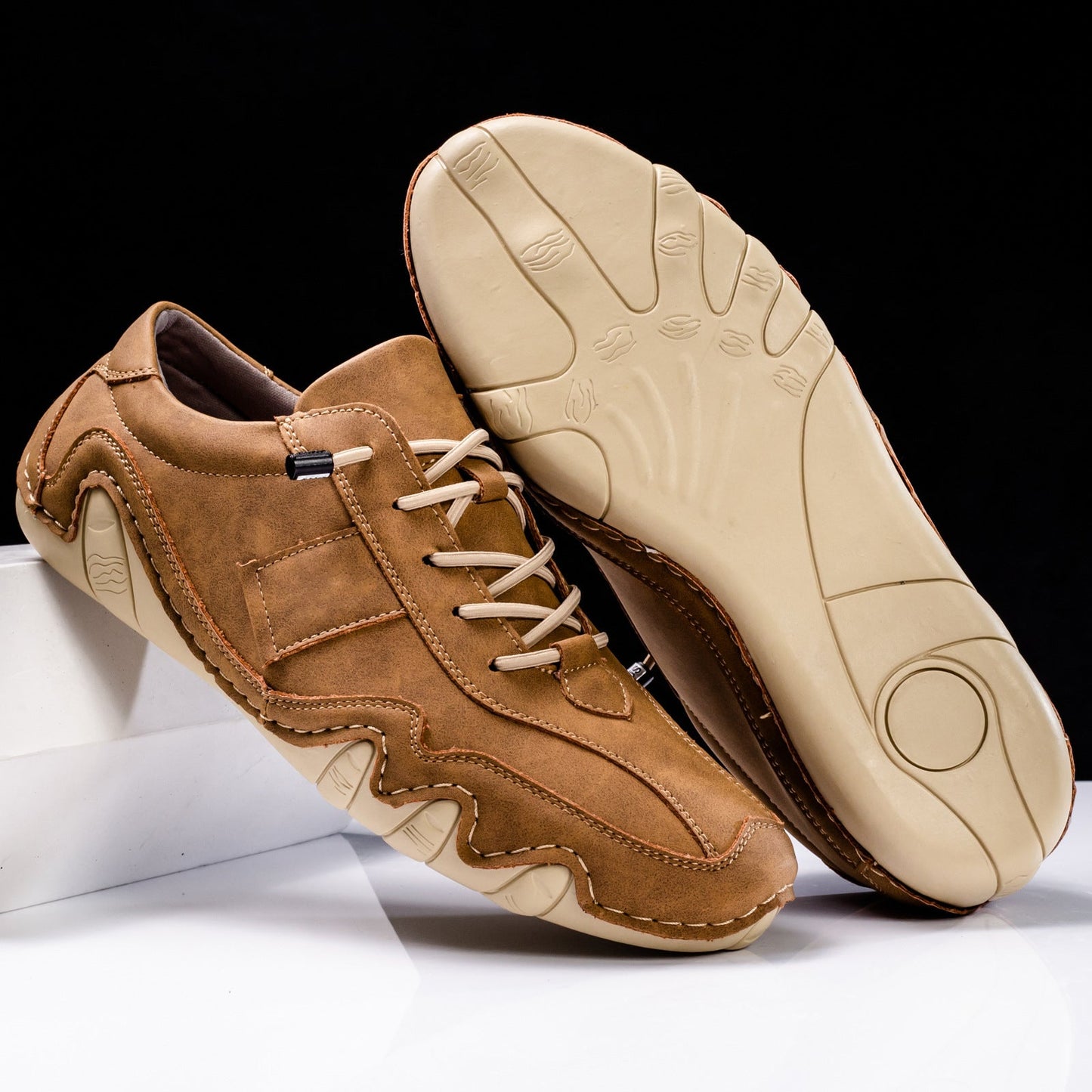 Handmade Leather Casual Flat Men's Shoes
