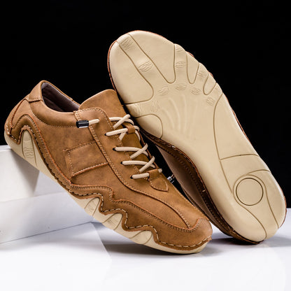 Handmade Leather Casual Flat Men's Shoes