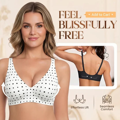 💗LAST DAY SALE 50% OFF⚡50K+ SOLD!!💕Jelly Wireless Womens Comfortable Wireless Bras Push Up Bralettes Seamless Tshirts Bras Deep V Everyday Bras