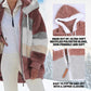 🔥HOT SALE 50% OFF💕2025 New Women's Winter Plush Hooded Colorblock Jacket With Pockets