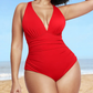 🏖️Last Day Special Price ￡12.99!!🔥Smart Sculpt Plunge Swimsuit Flatter Your Figure💕