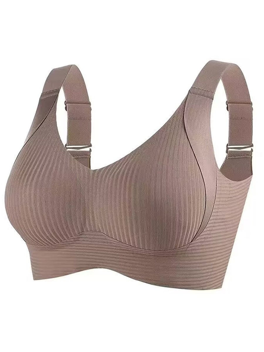 🎁Buy 1 Get 3 Packs💕Women's Ribbed Push Up Adjustable Wireless Bra