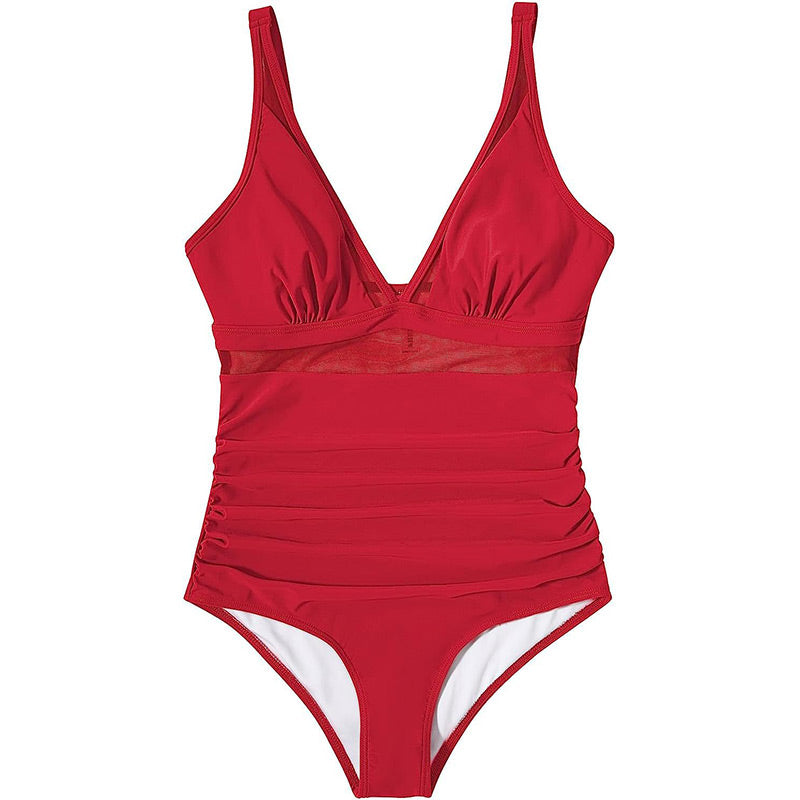 🏖️ Pre-Summer Sale 50% OFF🏝️Mesh Tummy Control Swimsuit🏝️3