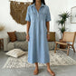 👗 49% OFF NOW! 👖 Casual Pocket Denim Midi Shirt Dress – Soft denim & relaxed fit – Functional pockets, perfect for everyday casual – comfortable and versatile ✨🌸