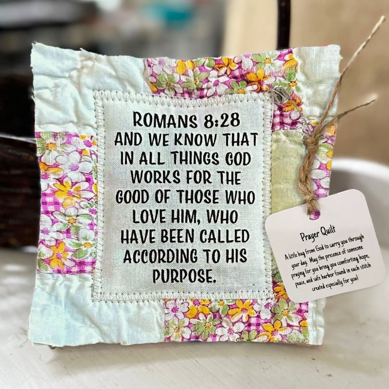 💥Final 3-hour Preferential Deal 💥🎁Handmade Prayer Quilt with cross inside