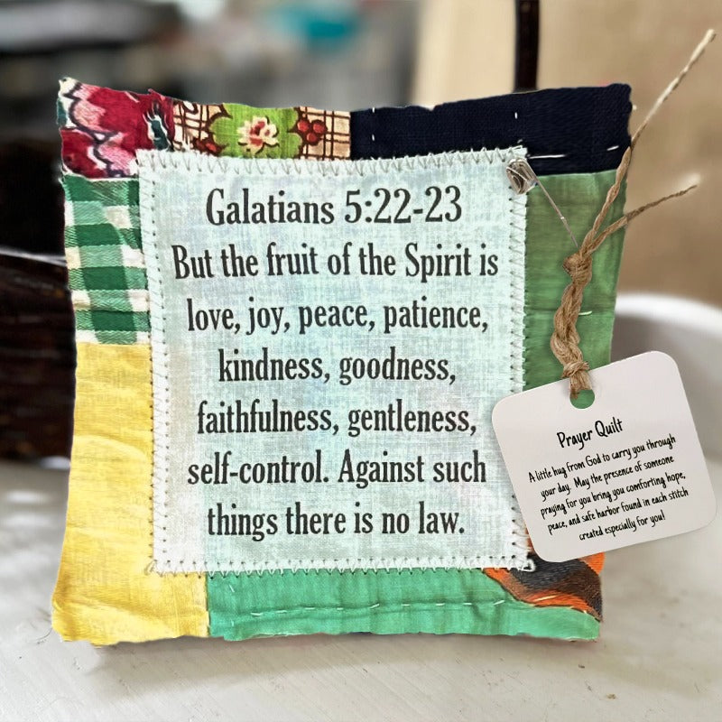 💥Final 3-hour Preferential Deal 💥🎁Handmade Prayer Quilt with cross inside