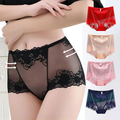Women's Hand-Crocheted Lace High-Rise Boxer Briefs