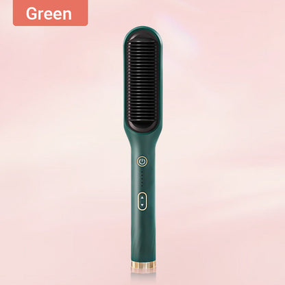 ✨Last Day Special Price £18.99!!💥Negative Ion Hair Straightener Styling Comb💇‍♀