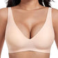 ⚡50K+ SOLD💕 Jelly Wireless Womens Comfortable Wireless Bras Push Up Bralettes Seamless Tshirts Bras Deep V Everyday Bras