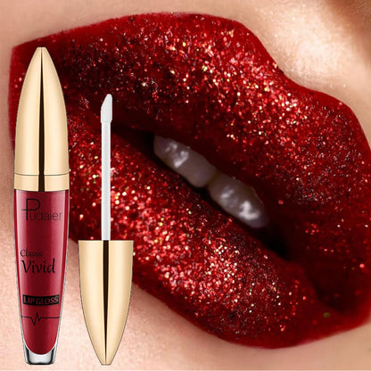 🎁BUY 2 PAY 1 🎁18 Color Diamond Shiny Long Lasting Lip Gloss👄