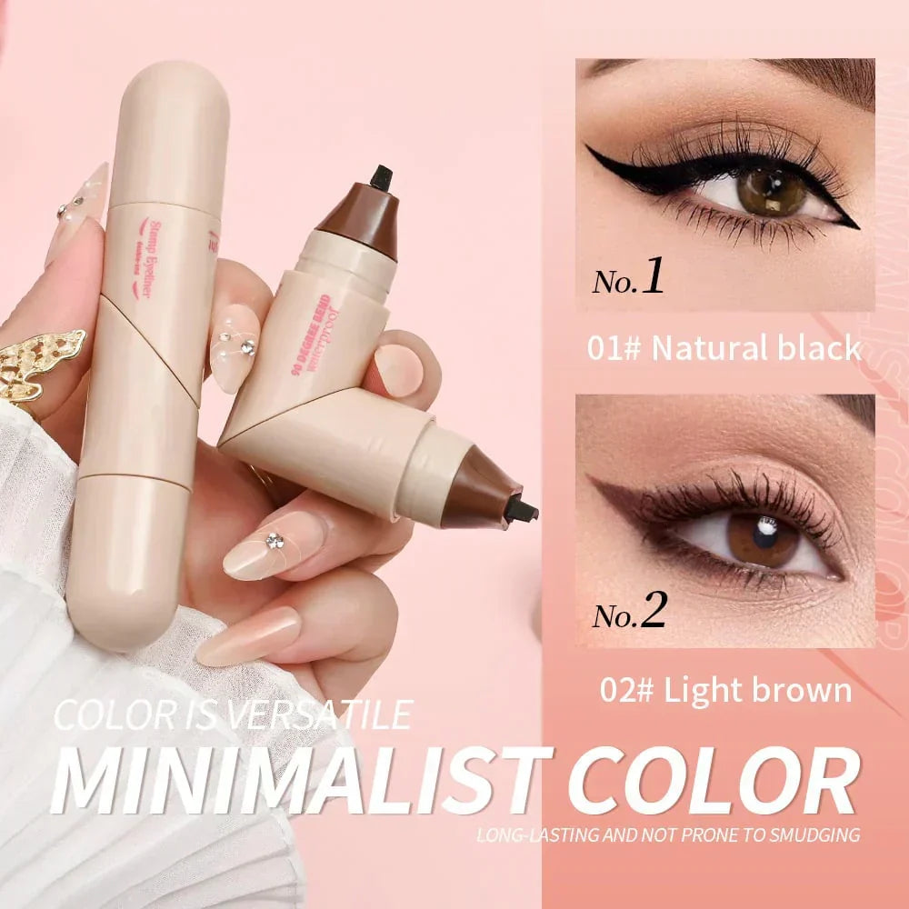 💞LAST DAY-BUY 1 GET 2 FREE💞Rotating Eyeliner Stamp Pen（3PCS）