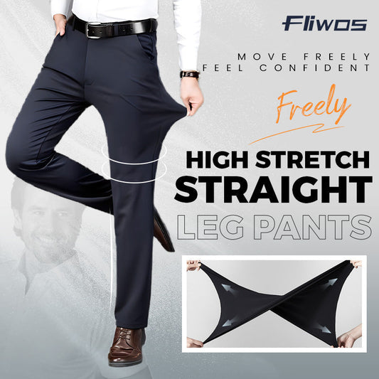 Fliwos Men's Stretch Dress Trousers