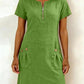 Spring Hot Sale 50% OFF!!🌿🌸Women's Half-Zip Button Pocket Dress