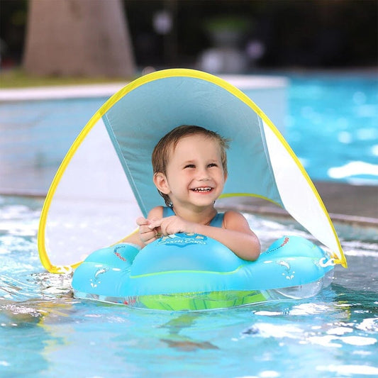 🔥Summer Sale 40% OFF🎁2024 New Baby Swim Float with Canopy