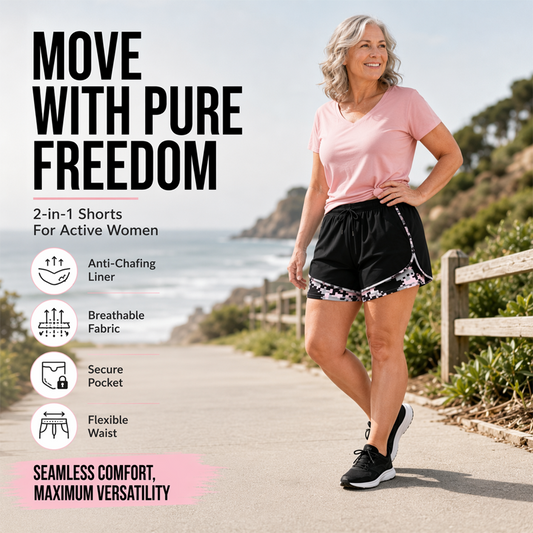 🎁New Arrivals 50% OFF💥Women's Casual Athletic Shorts with Built-in Liner