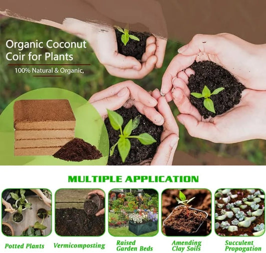 🌱Hot Sale 49% OFF⏰ - Premium Organic Coconut Coir Bricks For Plants