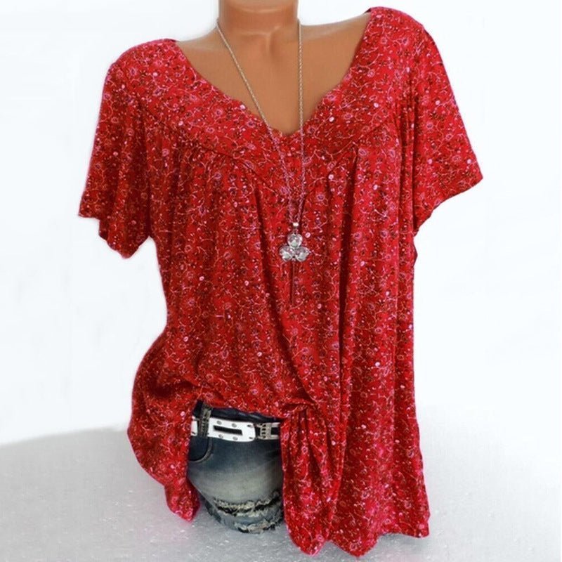 Summer fashion print short sleeve