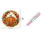 🔥2026 Hot Sale 50% OFF✨⚡ 50K+ SOLD! 🎁🍂 Fall Pumpkin Diamond Painting Wreath Hanging Ornament Complete DIY Kit
