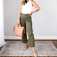💥2025 HOT SALE💕Stretch Twill Cropped Wide Leg Pants