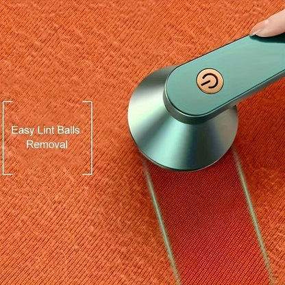 Rechargeable Fabric Shaver with 2 Replaceable Stainless Steel 6-Leaf Blades(1 Free Extra Included) | Lint Remover with 3-Speed Settings  - Efficient Sweater and Lint Shaver for Clothes, Removing Fuzz, Lint Balls, Pills, and Hairballs.Christmas Gift.