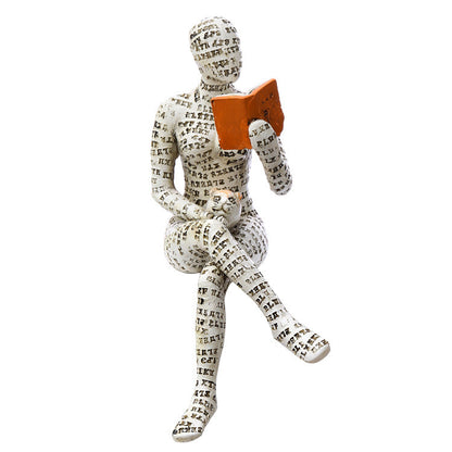 📚Nordic Modern Reading Woman Statue