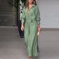 Solid-Color Cotton-Linen Blend Maxi Dress🌷