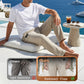 Breathable Straight-Leg Trousers for Men