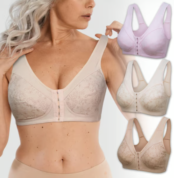 🔥Design for Senior Front Closure Cotton Bra