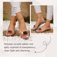 Flat sandals with clear rhinestones for women
