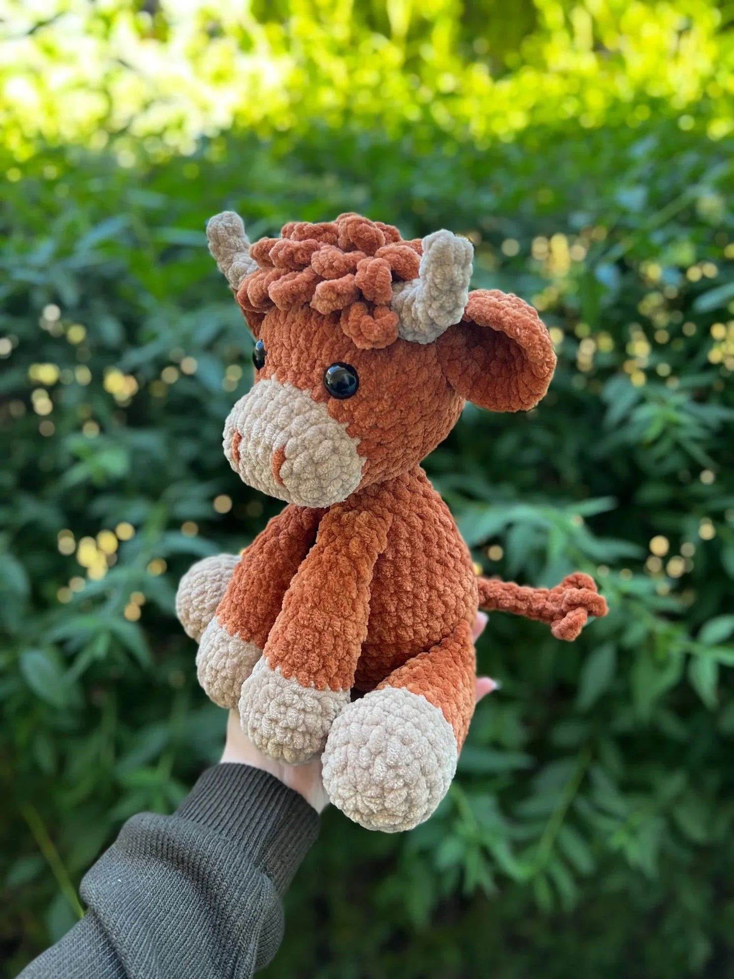 🎅Christmas Sale 50% OFF!!🎄🔥Crochet Highland Cow Amigurumi Pattern🐮- DIY Kit & Finished Plush