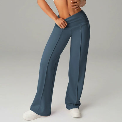 💗LAST DAY SALE 68% OFF⚡50K+ SOLD💕Women's Plain Loose Straight Leg Pants