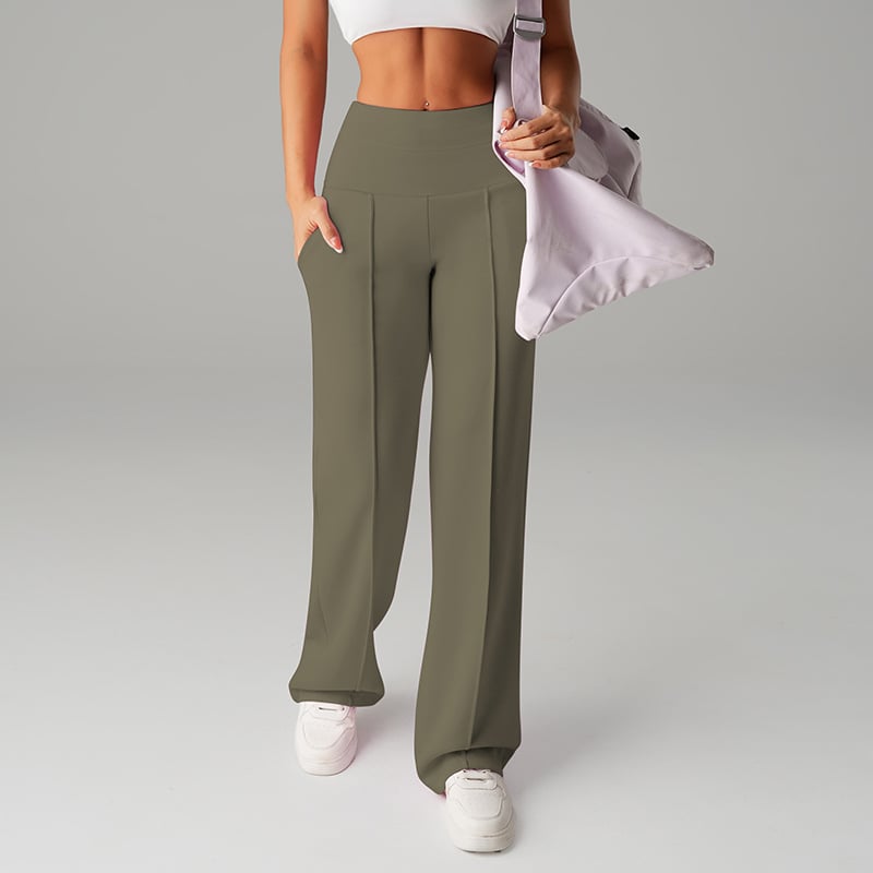 💗LAST DAY SALE 68% OFF⚡50K+ SOLD💕Women's Plain Loose Straight Leg Pants