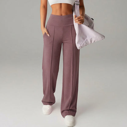 💗LAST DAY SALE 68% OFF⚡50K+ SOLD💕Women's Plain Loose Straight Leg Pants