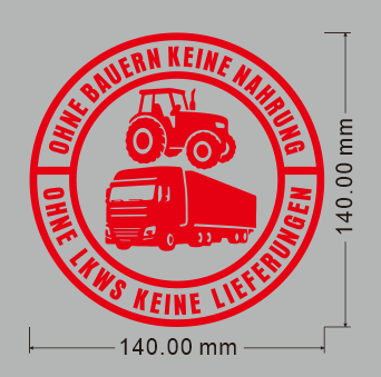 ⚡⚡50% OFF!!! 🚜Car Decal: 🌾No farmers, no food - no trucks, no deliveries🚛