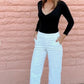 💥2025 HOT SALE💕Stretch Twill Cropped Wide Leg Pants