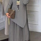🎄Christmas Sale 50% OFF🌟Women’s Irregular Sweater & Pleated Tank Midi Dress 2-Piece Set
