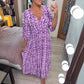 💥Limited time special price ￡13.99!💐✨Bohemian casual print V-neck waist wrap long dress