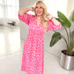 🏖️Summer Cool Deal: 49% OFF!!🎀Women's V-Neck Printed Dress