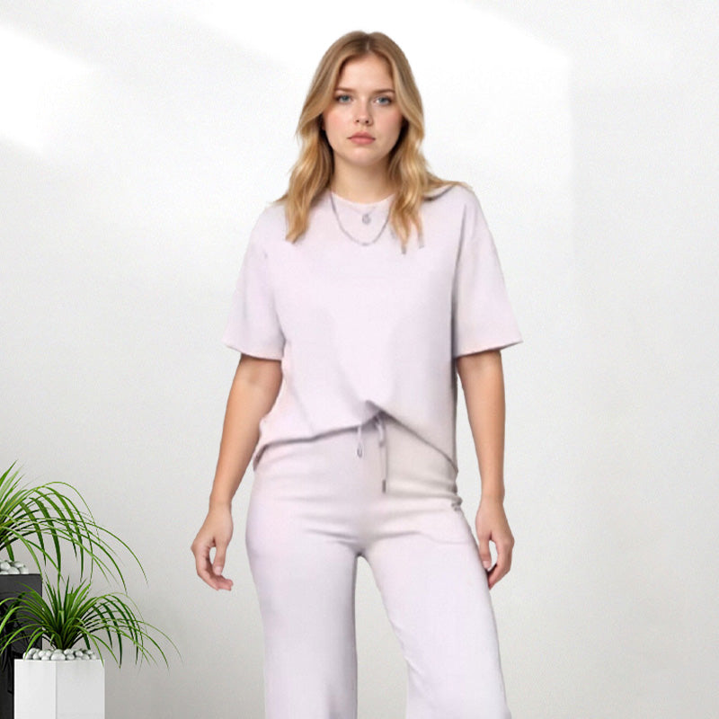 🔥🎁New arrival 50% OFF💥✨Chic Women's 2-Piece Outfit – Comfy Top & Matching Pants