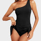 ⛱️⛱️Last Day Sale 49% OFF🔥One Shoulder Skirted One Piece Swimsuit