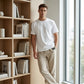 Breathable Straight-Leg Trousers for Men