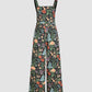 Floral Button Wide Leg Jumpsuit