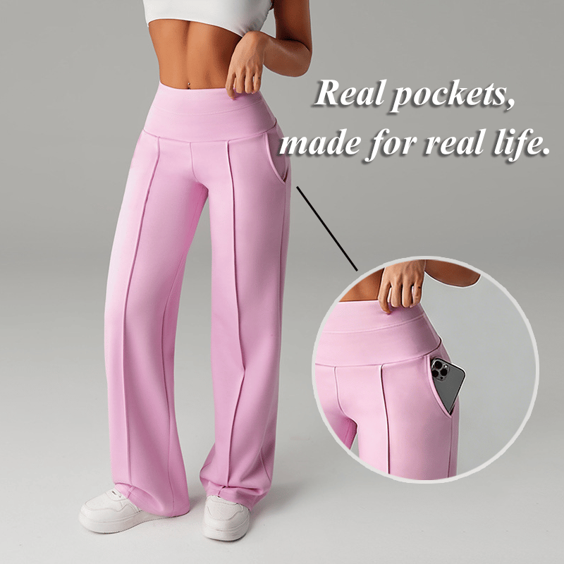 💗LAST DAY SALE 68% OFF⚡50K+ SOLD💕Women's Plain Loose Straight Leg Pants